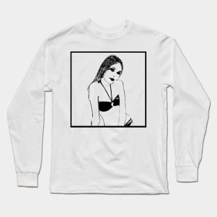 Woman portrait  76 Flavia Titiana Long Sleeve T-Shirt
